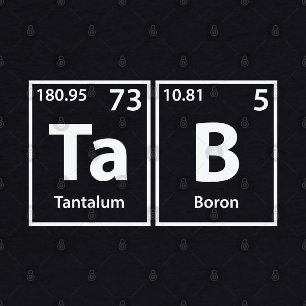 Tab (Ta-B) Periodic Elements Spelling by cerebrands